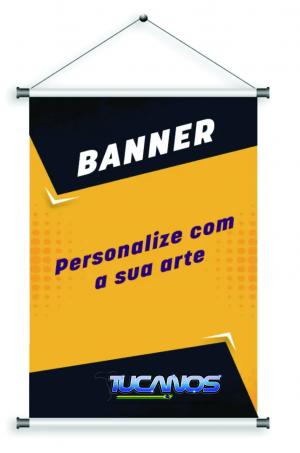 Banner M² 4X0 Lona 380/400/440 GR 100X100 4X0 BRILHO Refile 